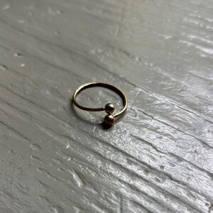 Elegant Gold-Tone Adjustable Ring